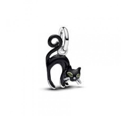 CHARM PANDORA PLATA COLGANTE GATO NEGRO 794769C01