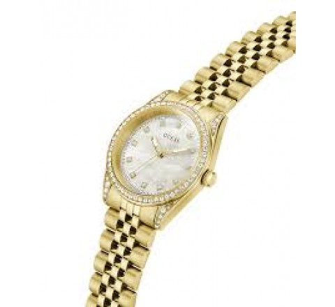 RELOJ GUESS CAJA Y ARMIS ACERO NACAR CIRCONITAS GW1099L2