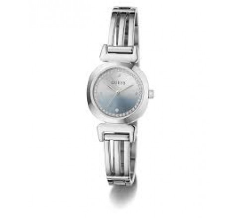 RELOJ GUESS ACERO REDONDO ESFERA AZUL CIRCONITAS GW1083L1