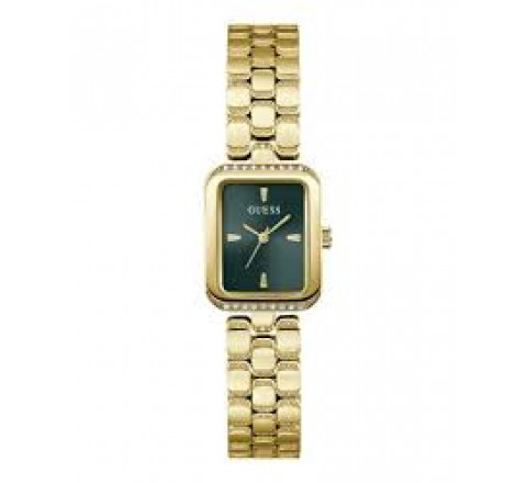 RELOJ GUESS CAJA Y ARMIS ACERO DORADO CIRCONITAS GW0865L8