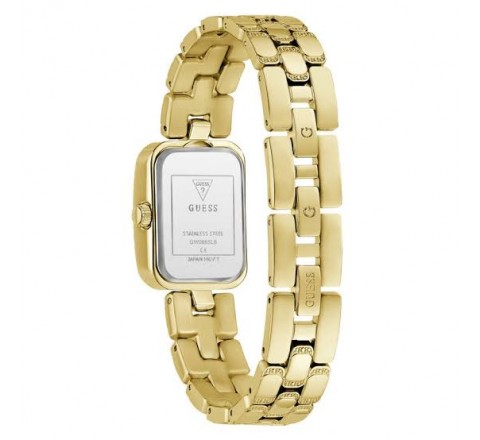 RELOJ GUESS CAJA Y ARMIS ACERO DORADO CIRCONITAS GW0865L8