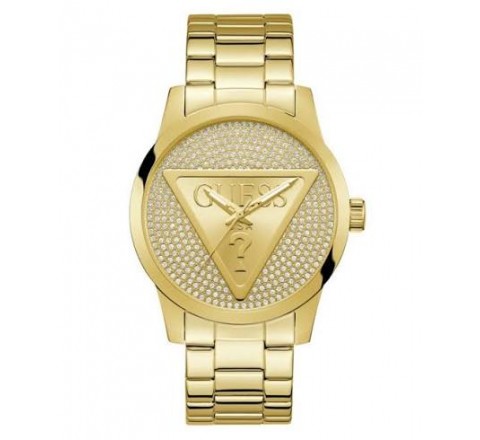 RELOJ GUESS CAJA Y ARMIS ACERO DORADO REDONDO GW0915G1
