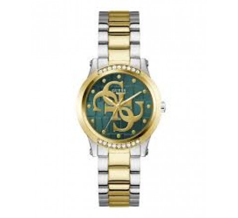 RELOJ GUESS ACERO BICOLOR DORADO ESFERA VERDE GW0861L4
