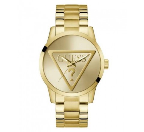 RELOJ GUESS CAJA Y ARMIS ACERO DORADO REDONDO GW0782G1
