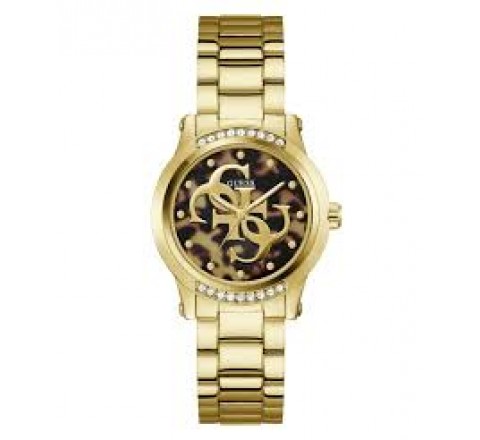 RELOJ GUESS ACERO DORADO REDONDO CIRCONITAS GW1105L2