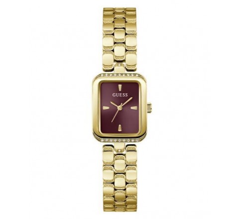 RELOJ GUESS ACERO DORADO CUADRADO CIRCONITAS GW0865L9
