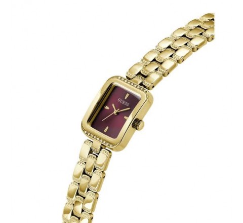 RELOJ GUESS ACERO DORADO CUADRADO CIRCONITAS GW0865L9