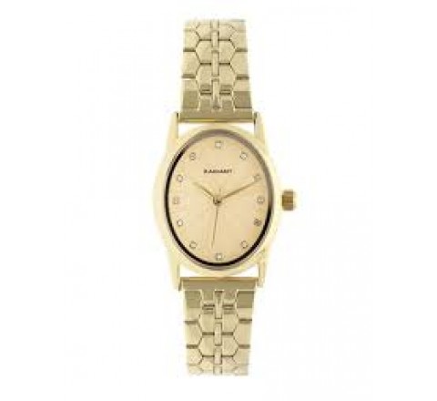RELOJ RADIANT CAJA Y ARMIS DORADO OVALADO RA689202