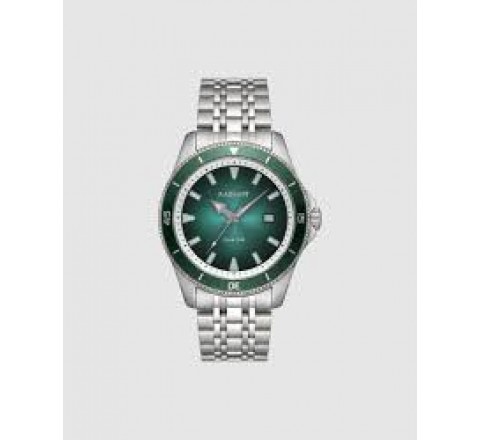 RELOJ RADIANT CAJA Y ARMIS ACERO REDONDO ESF VERDE RAM102203