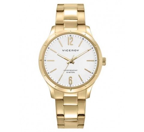 RELOJ VICEROY CAJA Y ARMIS ACERO DORADO 401493-05