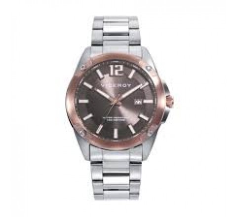 RELOJ VICEROY CAJA BICOLOR ROSADA ARMIS ACERO 401395-15
