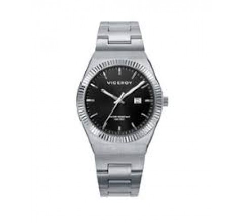RELOJ VICEROY CAJA Y ARMIS ACERO ESFERA NEGRA 401296-57