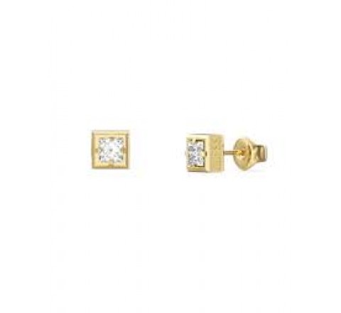 PENDIENTES GUESS ACERO DORADO CIRCONITA JUME06075JWYGT-U