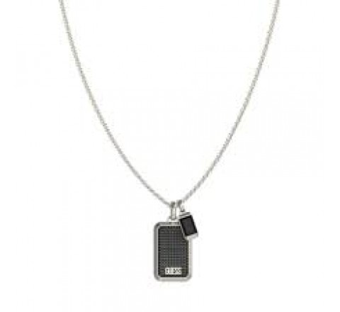 COLLAR GUESS ACERO CIRCONITAS NEGRAS JUMN06065JWSTBKT-U