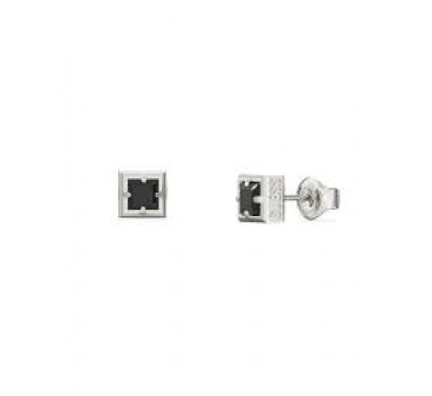 PENDIENTES GUESS ACERO CIRCONITA NEGRA JUME06075JWSTBKT-U