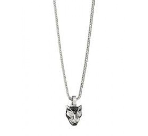 COLLAR GUESS ACERO CON CABEZA PANTERA JUMN06082JWSTT-U