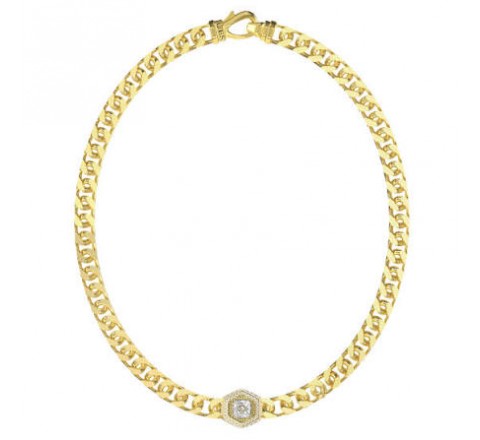 COLLAR GUESS ACERO DORADO CIRCONITAS JUMN06006JWYGT-U
