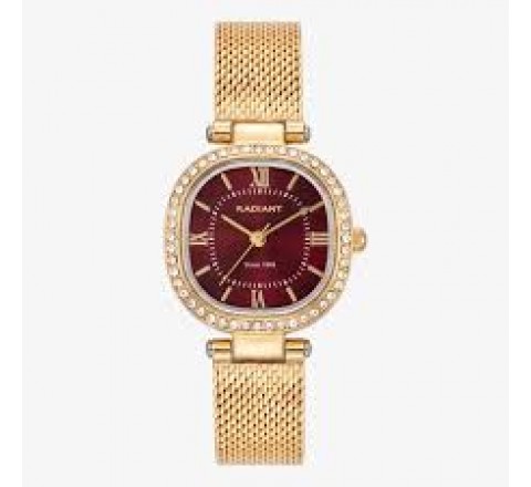 RELOJ RADIANT CAJA Y ARMIS DORADO CIRCONITAS RA704204