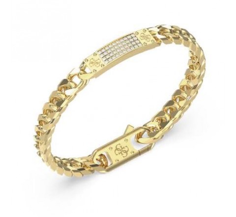 PULSERA GUESS ACERO DORADO CIRCONITAS JUMB06031JWYGS