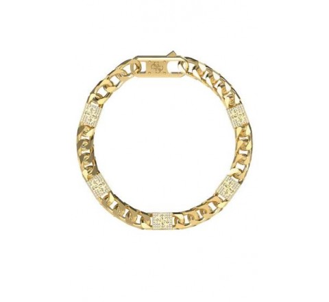 PULSERA GUESS ACERO DORADO CIRCONITAS JUMB06027JWYGS