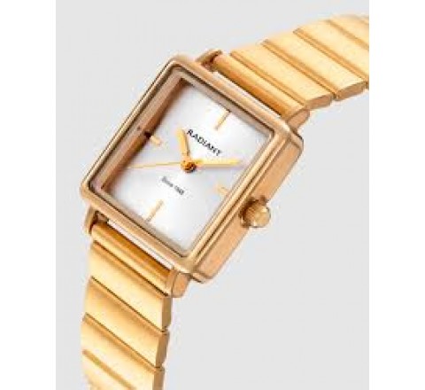 RELOJ RADIANT CAJA Y ARMIS DORADO CUADRADO RA699207
