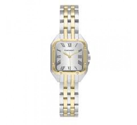 RELOJ RADIANT CAJA Y ARMIS BICOLOR DORADO CUADRADO RA686203