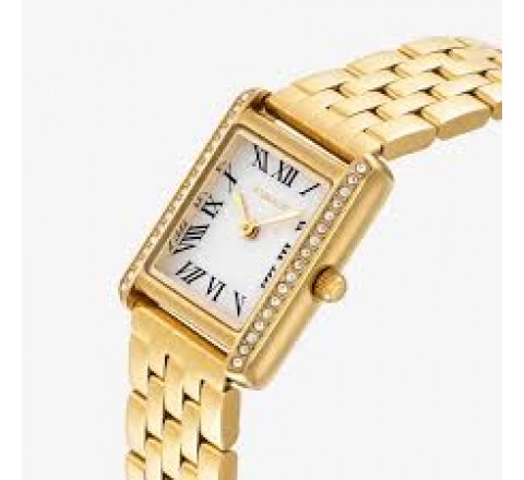 RELOJ RADIANT CAJA ARMIS DORADO CUADRADO RA701204