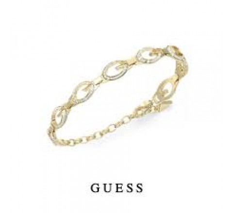 PULSERA GUESS ACERO DORADO CIRCONITAS JUBB06341JWYGS