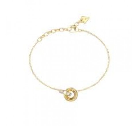 PULSERA GUESS ACERO DORADO CIRCONITAS JUBB06331JWYGS