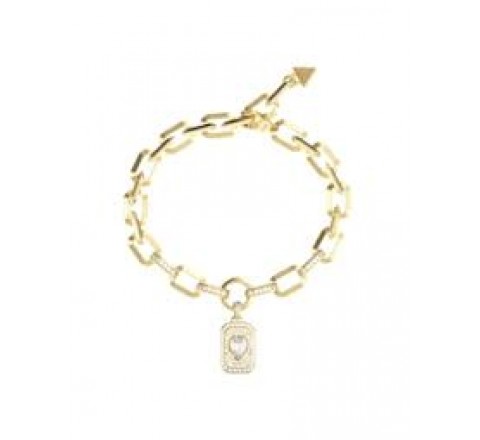 PULSERA GUESS ACERO DORADO CIRCONITAS JUBB06348JWYGS