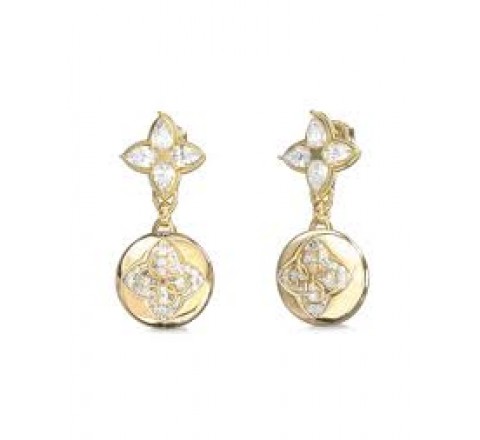 PENDIENTES GUESS ACERO DORADO CIRCONITAS JUBE06470JWYGT-U