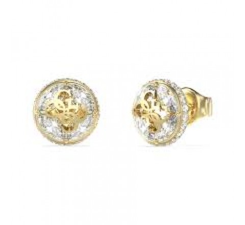 PENDIENTES GUESS ACERO DORADO CIRCONITAS JUBE06395JWYGT-U