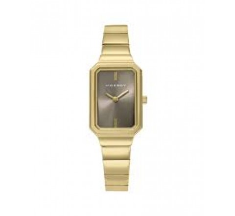 RELOJ VICEROY CAJA Y ARMIS ACERO DORADO CUADRADO 401360-17