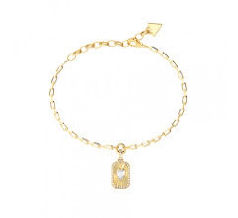 PULSERA GUESS ACERO DORADO CIRCONITAS JUBB06358JWYGS