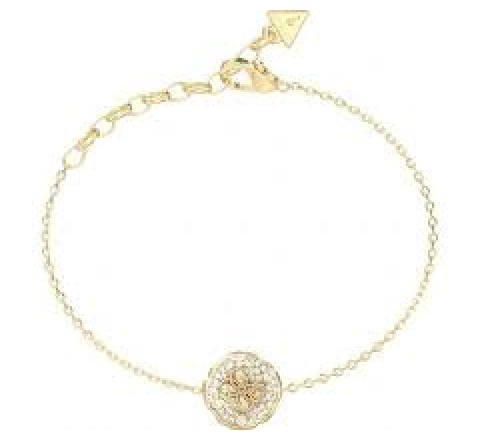 PULSERA GUESS ACERO DORADO CIRCONITAS JUBB06380JWYGS