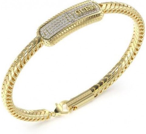 PULSERA GUESS ACERO DORADO CIRCONITAS JUMB05018JWYGS