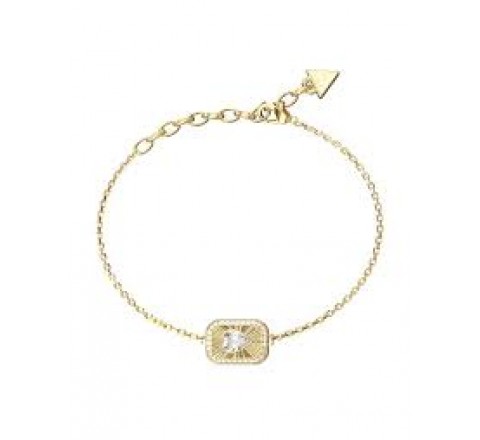 PULSERA GUESS ACERO DORADO CIRCONITAS JUBB06355JWYGS