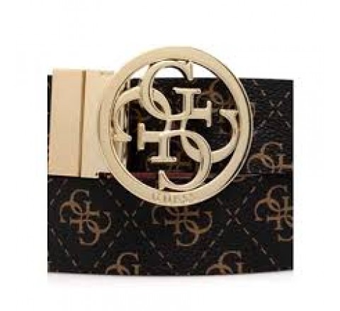 CINTURON GUESS NOELLE M MARRON HEBILLA DORADA BW9166P4235