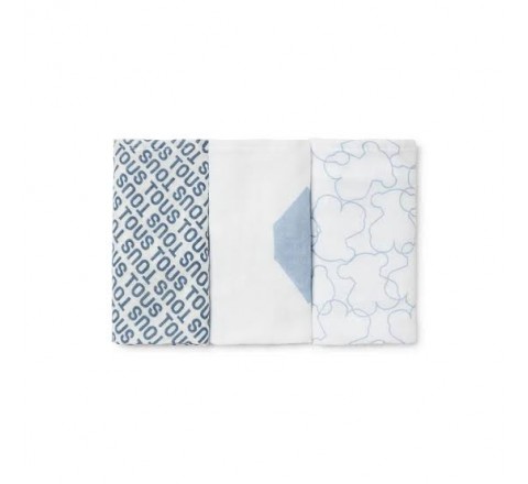 SET TOUS BABY 3 MINI MUSELINAS CELESTE MMUSE-01 0-36M