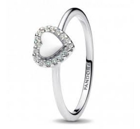 ANILLO PANDORA PLATA CORAZON GRABABLE Nº12 193801C01-52