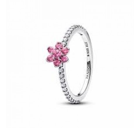 ANILLO PANDORA PLATA FLOR BRILLANTE ROSA Nº14 194499C02-54
