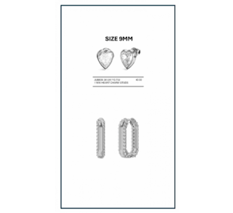 PACK DOS PENDIENTES GUESS ACERO JUBS06053JWRHT-U
