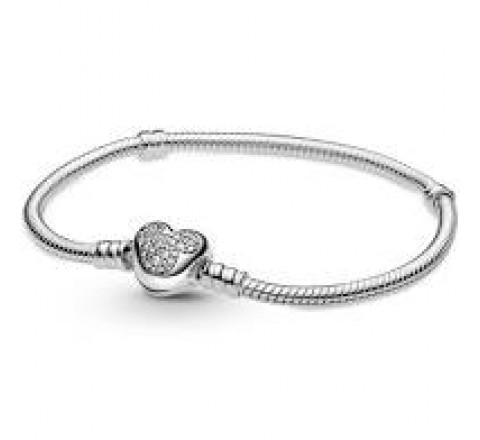 PULSERA PANDORA 599299C01-19 PLATA BROCHE CORAZON MICKEY