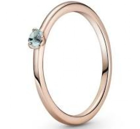 ANILLO PANDORA 189259C02-52 PLATA ROSADA AGUAMARINA