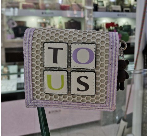 BILLETERA XS TOUS NET BEIGE 295900889
