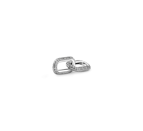 LINK DOBLE PANDORA ME EN PAVE CIRCONITAS PLATA 799660C02