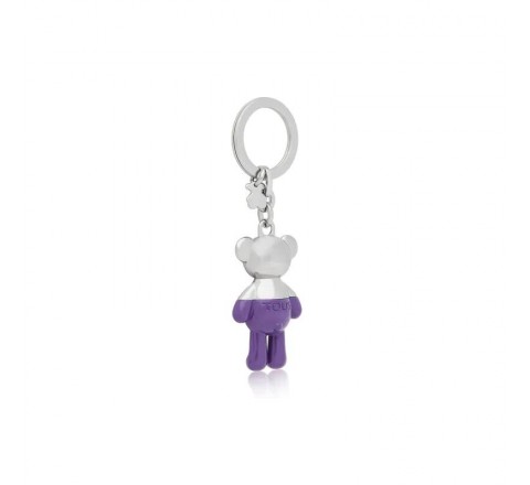 LLAVERO TOUS METAL TEDDY BEAR PLATA-LILA 2001667429