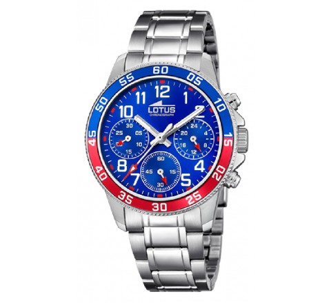 RELOJ LOTUS NIÑO ACERO CRONO ESFERA AZUL 18580/4