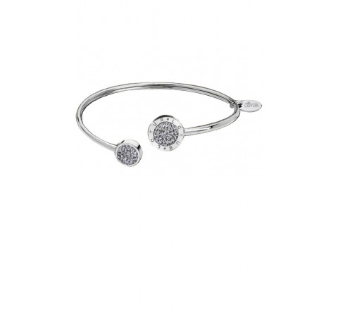 PULSERA LOTUS ACERO RIGIDA CIRCONITAS LS1849/2/1