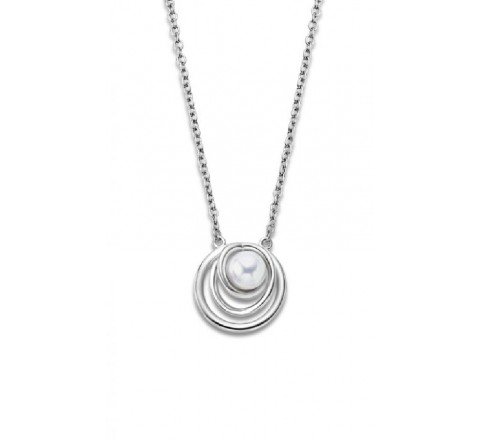 COLLAR  LOTUS ACERO Y PERLA LS1992/1/1